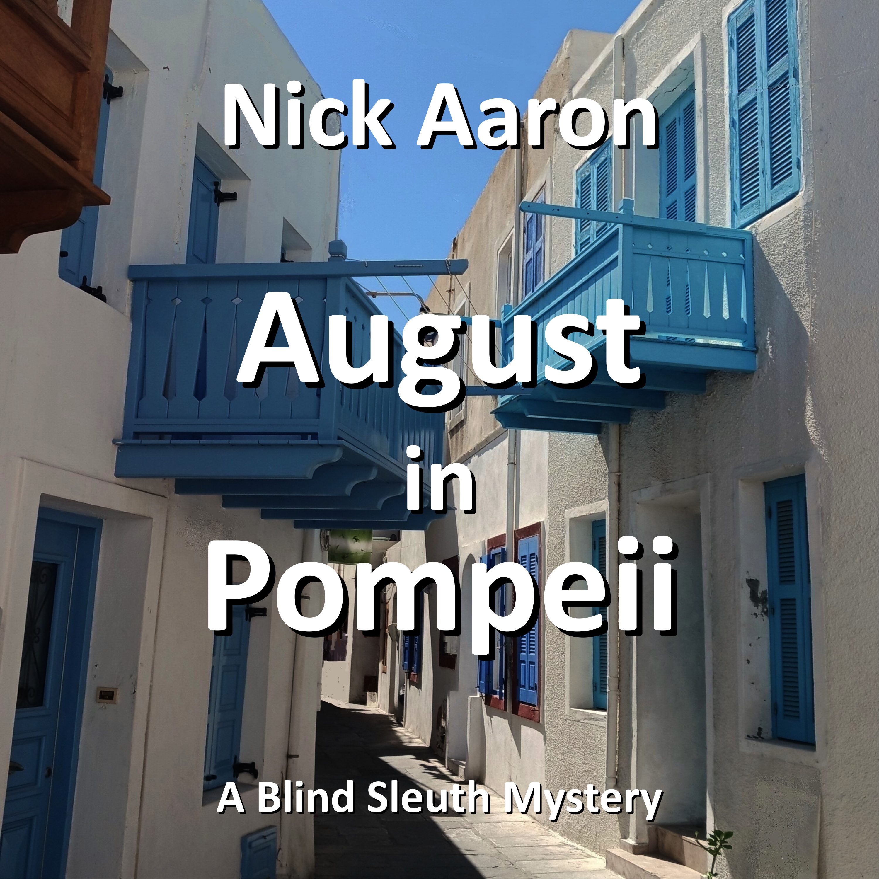 Audiobook cover August in Pompeii